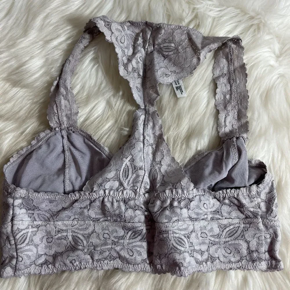 Intimately Free People Dove Grey Lace‎ Bralette